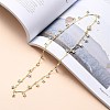 Star with Evil Eye Charm Necklace & Bracelet Jewelry Sets SJEW-JS01131-14