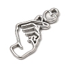 304 Stainless Steel Pendant Cabochon Settings SA-CBA9B1E-07P-2