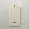 Jewelry Display Kraft Paper Price Tags CDIS-WH0002-D01-1
