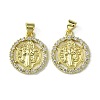Brass Micro Pave Cubic Zirconia Pendants KK-H472-53D-G-1