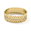304 Stainless Steel Pave Crystal Rhinestone Hollow Out Hinged Bangles for Women BJEW-D044-01B-G-2