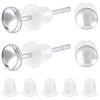 925 Sterling Silver Stud Earring Findings STER-BBC0009-07A-1