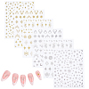 12Pcs 6 Styles Nail Art Stickers Decals FIND-SP0004-60-7