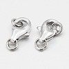 Anti-Tarnish Rhodium Plated 925 Sterling Silver Lobster Claw Clasps STER-O015-A-04-1