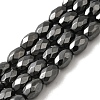 Strong Magnetic Synthetic Hematite Beads Strands G-P518-02A-1