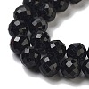 Natural Black Tourmaline Beads Strands G-B088-C06-08-4