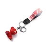 Imitation Leather Clasps Keychain KEYC-I113-03E-3