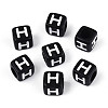 Initial Acrylic Horizontal Hole Beads OACR-ZX006-35H-1