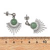 Natural Gemstone Stud Dangle Earrings EJEW-JE07269-02-5