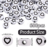 600Pcs Opaque Acrylic Beads OACR-PA0001-27-2