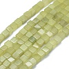 Natural Olive Jade Beads Strands G-F631-C04-1