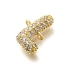 Brass Micro Pave Cubic Zirconia Links KK-I717-04L-2