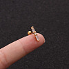 Brass Micro Pave Clear Cubic Zirconia Cartilage Earrings for Women WGD0011-16-1