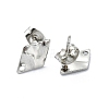 Non-Tarnish 304 Stainless Steel Stud Earring Findings STAS-L024-003P-05-2