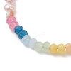 Chakra Natural Malaysia Jade & Pearl Beaded Bracelets for Women BJEW-JB13077-3