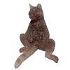 Orgonite Cat  Natural Strawberry Quartz Resin Ornaments for office Home Desk Decorations PW-WG26C51-09-1