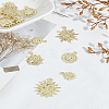12Pcs 6 STYLES Rack Plating Alloy Pendants FIND-LP0005-58-1