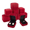 Square Velvet Ring Boxes LS-VBOX-WH0002-01B-1