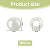 500Pcs Imitation Pearl Acrylic European Beads OPDL-DC0001-02-2