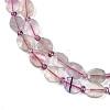 Natural Colorful Fluorite Beads Strands G-G182-C03-01-4