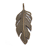 Tibetan Style Alloy Leaf Big Pendants X-PALLOY-A15448-AB-1