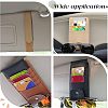 SUPERFINDINGS 3Pcs 3 Colors Imitation Leather Car Sun Visor Organizers AJEW-FH0002-74-5