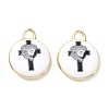 Printed Brass Pendants KK-CBAF9BC-13G-01-1