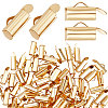 Beebeecraft 100Pcs 304 Stainless Steel Slide On End Clasp Tubes STAS-BBC0001-81-1