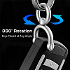 SUPERFINDINGS 2Pcs 304 Stainless Steel Keychain Clasps FIND-FH0005-19B-3