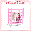 Plastic Mini Clothes Closet with Coat Hanger DOLL-WH0007-14A-2