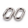 Zinc Alloy Key Clasps PALLOY-WH0056-02P-2