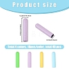 40Pcs 4 Colors Alloy Cord End FIND-GF0008-47B-2