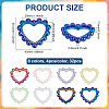 32Pcs 8 Colors Plastic Beads OACR-PH0004-67-2