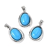 Synthetic Turquoise Pendants KK-L267-01P-01-1