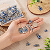 36Pcs 6 Style Evil Eye Alloy Enamel Pendants ENAM-TA0001-32-17