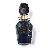 Assembled Synthetic Pyrite and Imperial Jasper Openable Perfume Bottle Pendants G-R481-15B-2