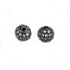 Round Brass Micro Pave Cubic Zirconia Beads ZIRC-N016-01B-8mm-2