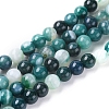 Natural Striped Agate/Banded Agate Beads Strands X-G-G582-6mm-48-1