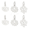 6Pcs 3 Styles 925 Sterling Silver Charms STER-PH0002-86-1