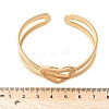 304 Stainless Steel Cuff Bangles for Women BJEW-U032-20G-3