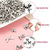 100Pcs 10 Style Tibetan Style Alloy Bead FIND-CJ0003-95-3