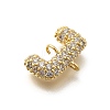 Brass Micro Pave Cubic Zirconia Links KK-I717-04J-2