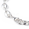 304 Stainless Steel Coffee Bean Chain Bracelet for Men Women BJEW-G669-10S-5