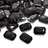 Faceted Rectangle Glass Pointed Back Rhinestone Cabochons RGLA-A017-10x14mm-S18-1