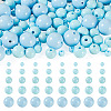 100Pcs 5 Styles Opaque Acrylic Beads MACR-TADJ0001-12E-2