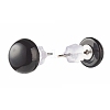 Half Round Natural Mixed Gemstone Stud Earrings for Girl Women X-EJEW-JE04664-4