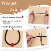 Round Braided Leather Cord OCOR-WH0082-109E-3