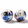 Handmade Pearlized Porcelain Beads PORC-G010-02-4