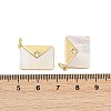 Brass Micro Pave Cubic Zirconia Pendants KK-U058-19G-3