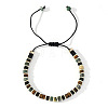 Ethnic Style Natural Mixed Gemstone Column Beads Braided Bead Bracelets for Men Women BR3776-1-1